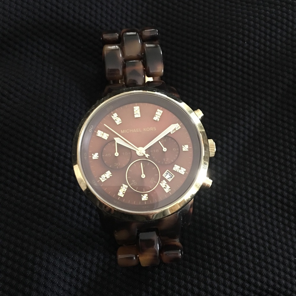 Tortoise Shell Michael Kors Watch